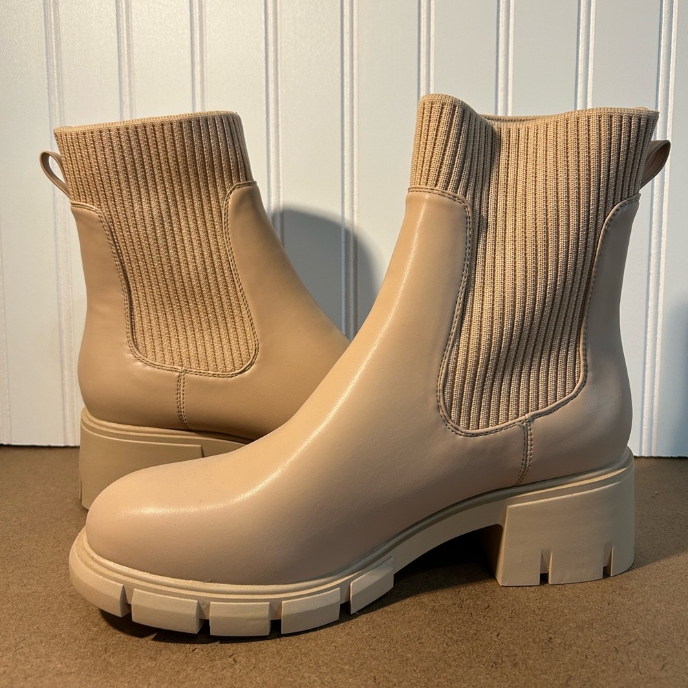 Ruanyu Womens Platform Ankle Boots